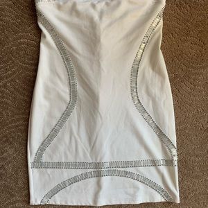 White mini dress